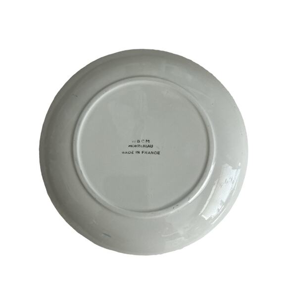 Vintage 19th C French Faïence Plate MBCM Montereau Cars of the Future Rare - Picture 3 of 9